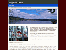 Tablet Screenshot of kingfishercabin.com